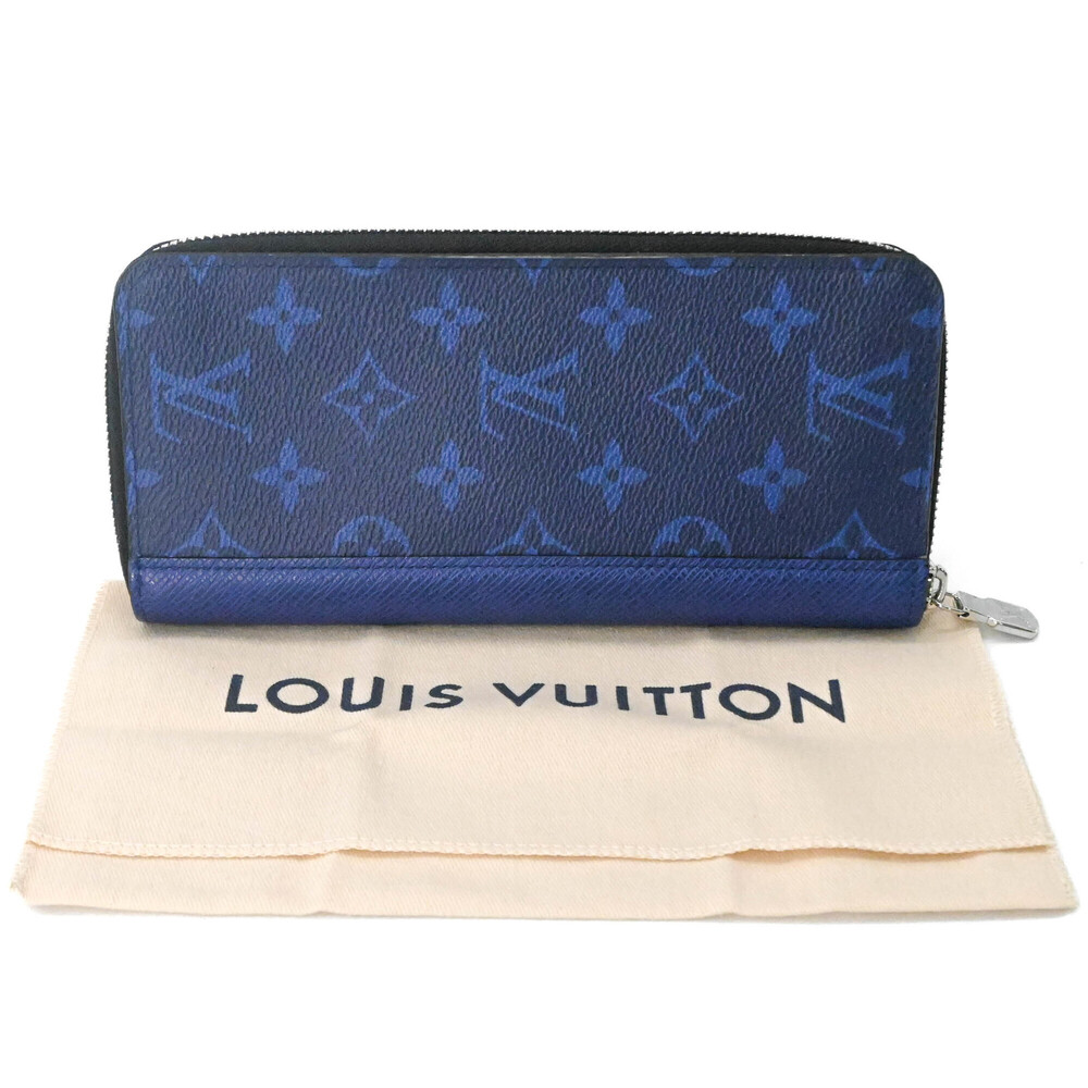LOUIS VUITTON Zippy Wallet Vertical Long Navy Blue M30447